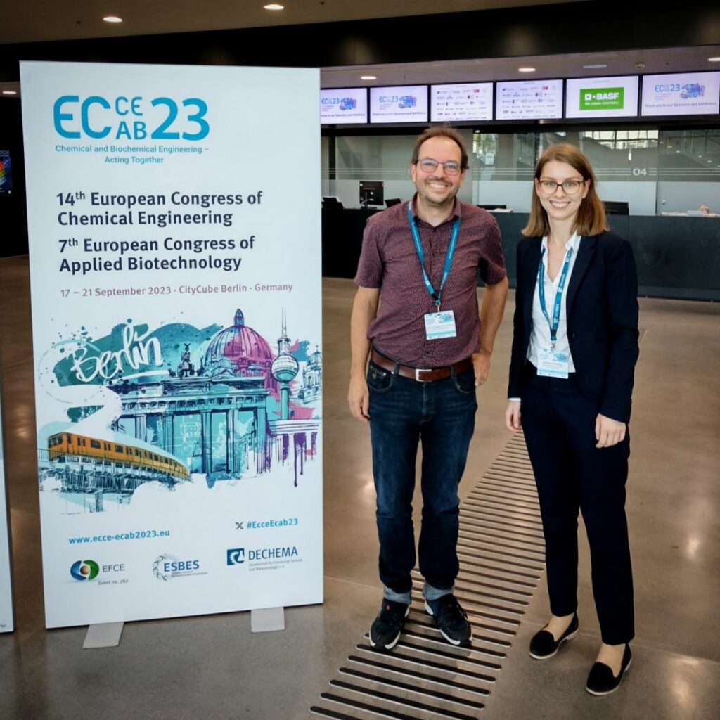 Prof. Dr. Aljoscha Wahl und Stefanie Fritzsche auf der ECCE/ECAB-Konferenz